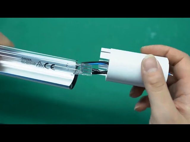 会社のビデオ について Microwave Sensor 20W Quartz UVC Lamp Tube T8 Germicidal UV Sterilizing Lamp